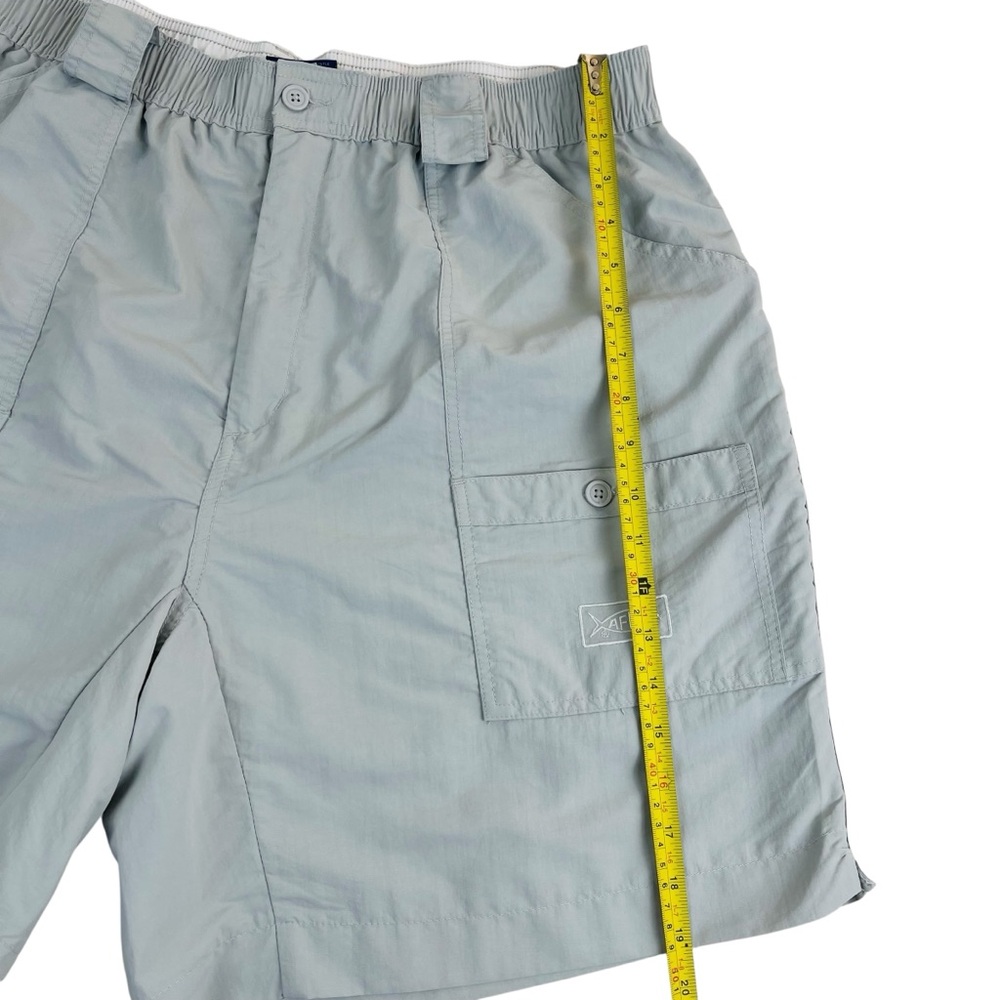 Aftco Shorts Mens 40x9 Gray Fishing Outdoor Hiking Elastic Waistband Lightweight - Picture 15 of 16